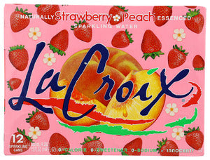 SP WAT LACROIX STRAW PEACH 12/PK   '012993112295