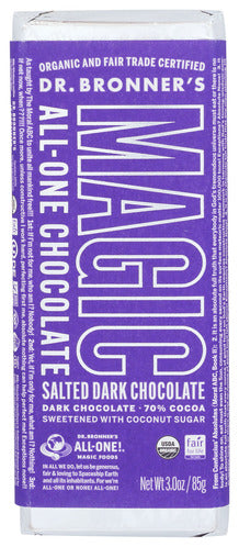 CHOC BAR DR BRON SALT DK   '018787505694