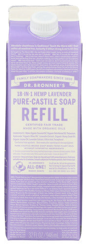 LAVENDER PURE-CASTILE SOAP REFILL CARTON  '018787774335