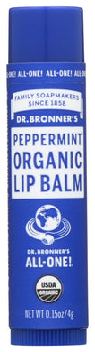 LIP BALM DR BRONNERS PEPPERMINT   '018787920022