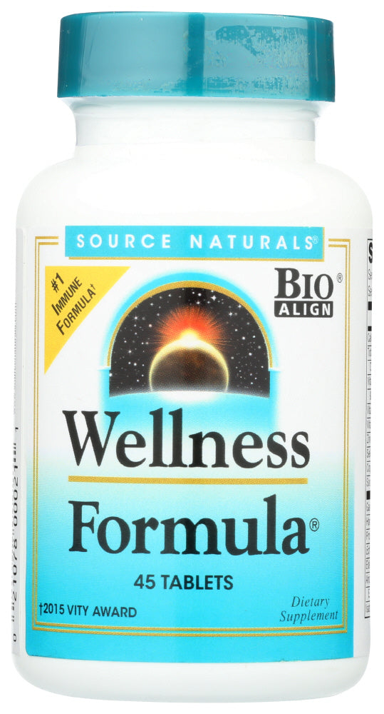 WELLNESS FORMULA SOURCE NATURALS BIOALIGN WELLNESS FORMULA DIETARY SUPPLEMENT, 45 TABLETS '021078000211