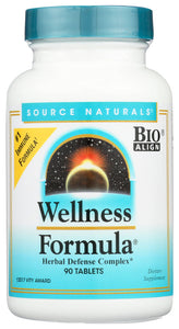 WELLNESS FORMULA SORCE NATURALS   90 TAB '021078000228
