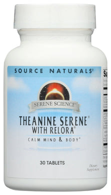 THEANINE SERENE SOURCE NATURALS   30TAB '021078017714