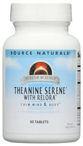 THEANINE SERENE SOURCE NATURALS   30TAB '021078017714