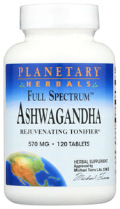ASHWAGANDHA PLANET HERBS 120 T   '021078105350