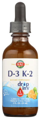 VITAMIN D3 K2 DROPS KAL   2FZ '021245413691