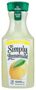 JUICE SIMPLY LEMONADE ALL NATURAL    '025000044984