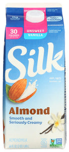 ALMOND MILK SILK VANILLA UNSWEETENED   64 OZ  '025293001367