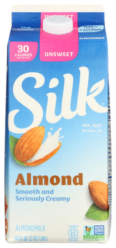 ALMOND MILK SILK UNSWEETEND   64 OZ  '025293001497