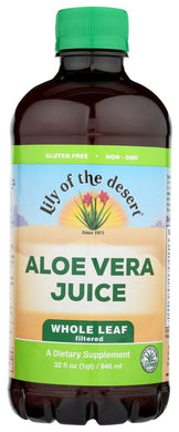ALOE VERA JUICE LILY  WHOLE LEA  32 FZ 026395300327