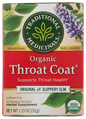 TEA TRADITIONAL MEDICINALS THROAT COAT   16 CT  '32917000132