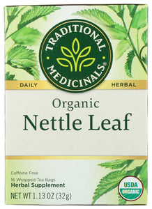 TEA TRADITIONAL MEDICINALS NETTLE LEAF ORGANIC   16 CT  '32917001900