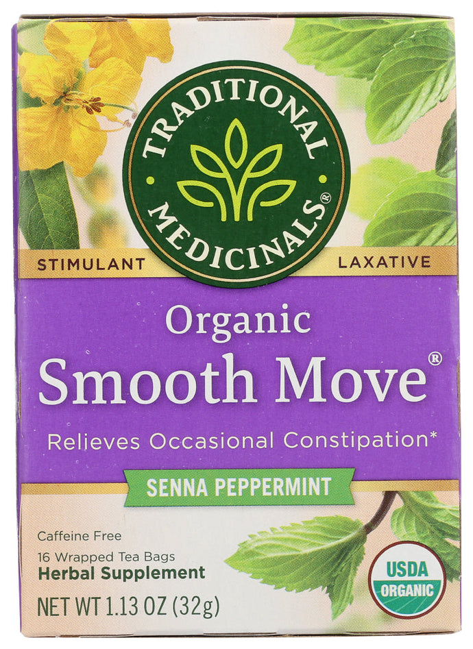 TEA TRADITIONAL MEDICINALS SMOOTH SENNA PEPPERMINT   16 CT  '32917002006