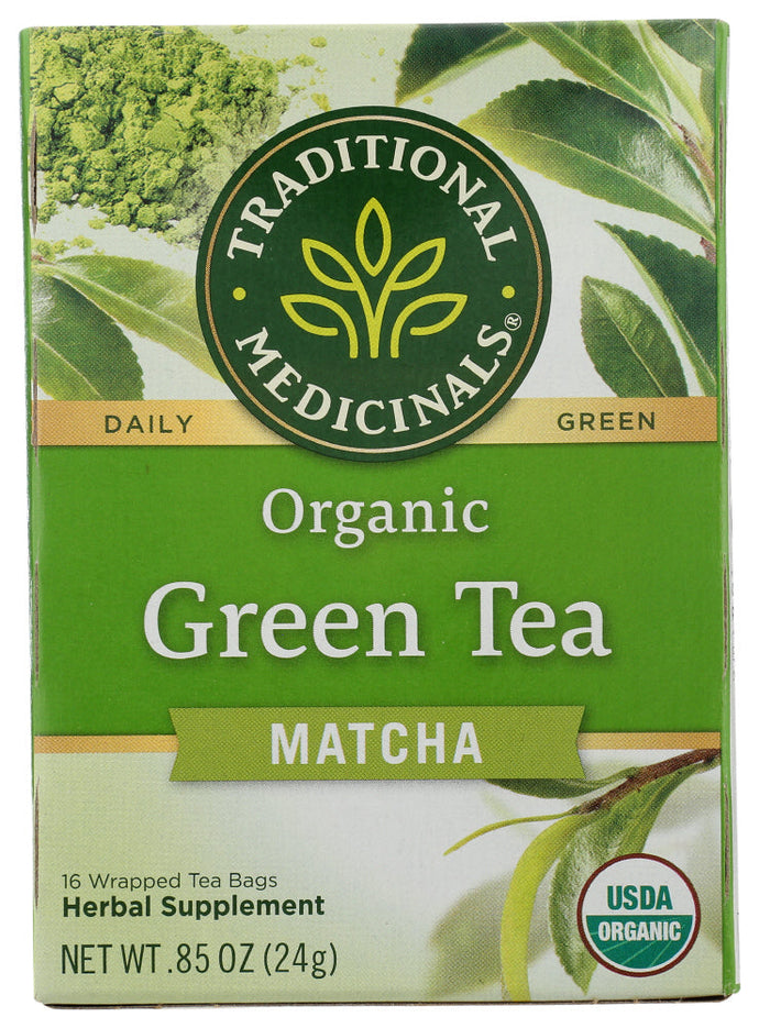 TEA TRADITIONAL MEDICINALS GREEN W/MATCHA ORGANIC   16 CT  '32917002952