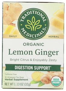 TEA TRAD LEMON GINGER ORGANIC  '032917007063