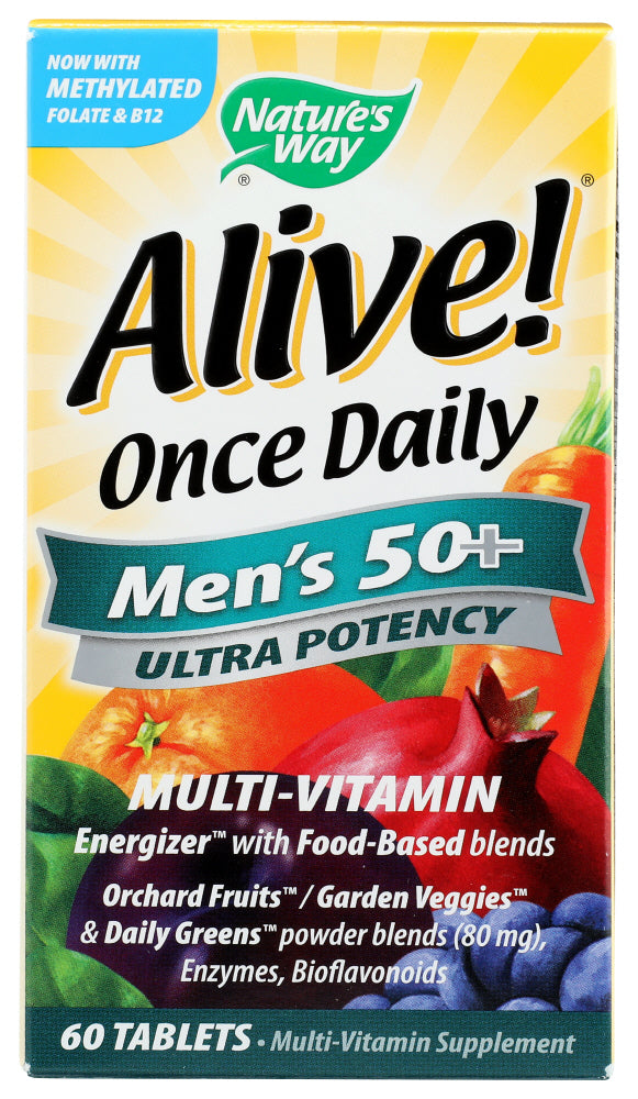 ALIVE! ONCE DAILY MEN’S 50+ ULTRA POTENCY  '033674156919