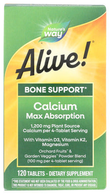 CALCIUM NATURES WAY BONE SUPPORT AL   '033674158395