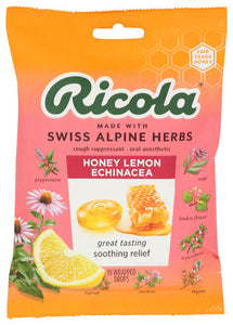 COUGH DROPS RICOLA HONEY LEMON E  '036602311954