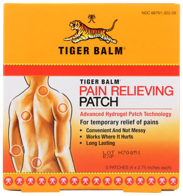 TIGER BALM PATCHES 5 PACK   '039278322002