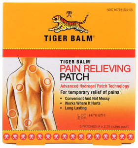 TIGER BALM PATCHES 5 PACK   '039278322002
