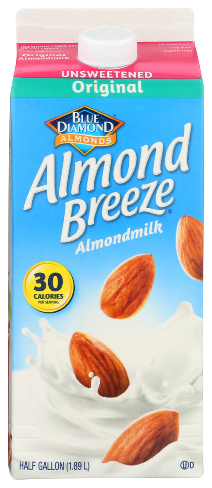 ALMOND MILK ALMOND BREEZE ORIGINAL UNSWEETENED  64 OZ  '041570056707