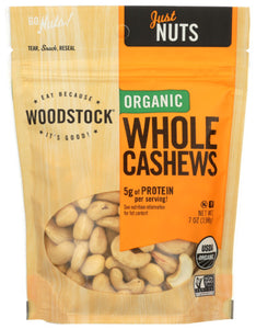 NUTS WOODSTOCK CASHEWS RAW OG   '042563008277