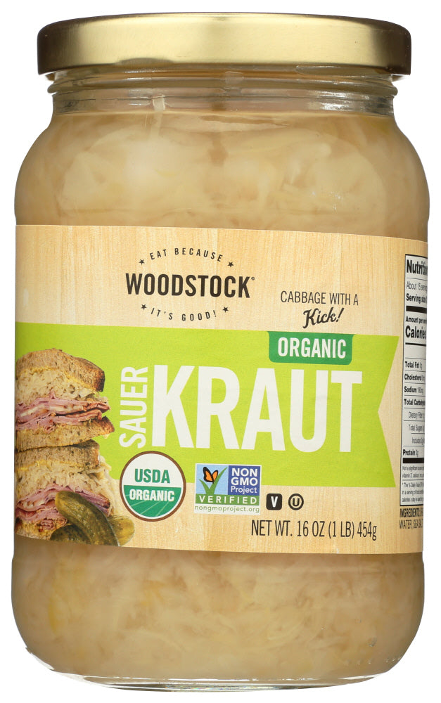 SAUERKRAUT WOODSTOCK ORGANIC   16 OZ  '42563015046