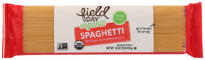 PASTA FIELD DAY SPAGHETTI ORGANIC   16 OZ  '42563600075