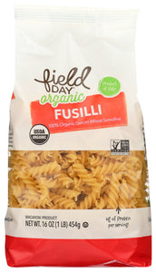 PASTA FIELD DAY FUSILLI ORGANIC   16 OZ  '42563600105