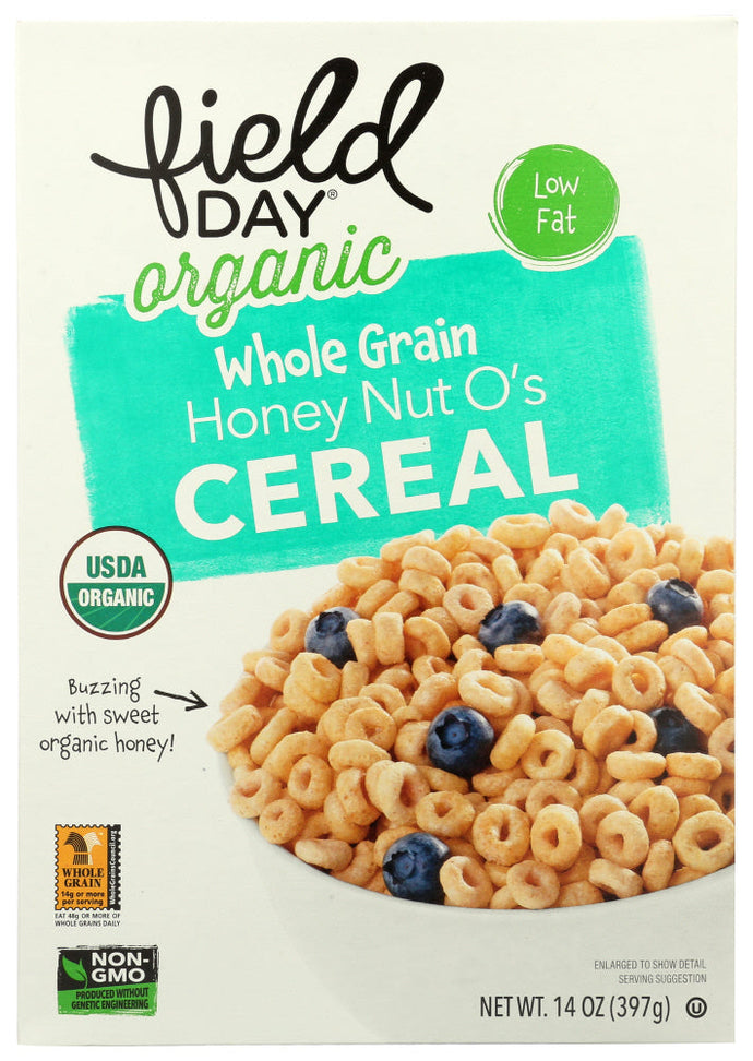 CEREAL FIELD DAY HONEYNUT O'S ORGANIC   14 OZ  '42563602888