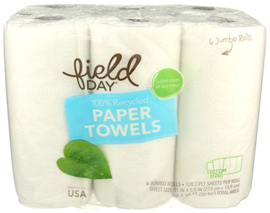 PAPER TOWELS FIELD DAY RECYCLED   '042563603069