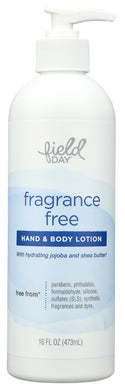 FRAGRANCE FREE HAND AND BODY LOTION  '042563604523