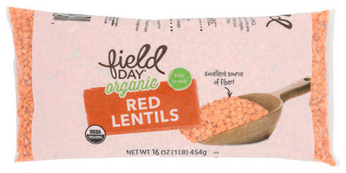 LENTIL FIELD DAY RED LENTIL ORGANIC   '042563605841