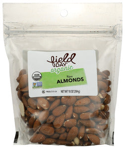 NUTS FD ALMONDS RAW OG    '042563606770