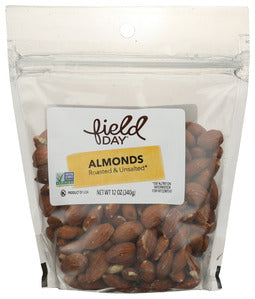 NUTS FD ALMONDS ROASTED UNSALTED    '042563606787