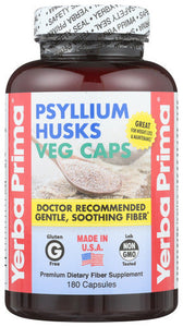 PSYLLIUM HUSK YERBA PRIMA 180CAP   '046352001081