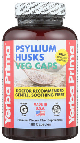PSYLLIUM HUSK YERBA PRIMA 180CAP   '046352001081