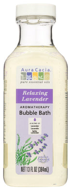 AROMATHERAPY BUBBLE BATH AURA CACIA RELAXING LAVENDER AROMATHERAPY BUBBLE BATH, 13 FL. OZ. BOTTLE '051381882600