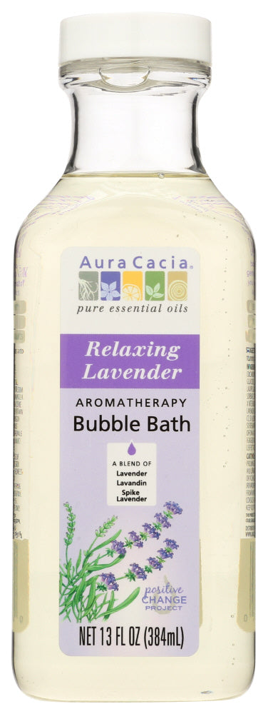 AROMATHERAPY BUBBLE BATH AURA CACIA RELAXING LAVENDER AROMATHERAPY BUBBLE BATH, 13 FL. OZ. BOTTLE '051381882600