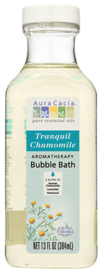 AROMATHERAPY BUBBLE BATH AURA CACIA TRANQUIL CHAMOMILE AROMATHERAPY BUBBLE BATH, 13 FL. OZ. BOTTLE '051381882617
