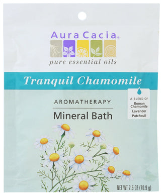 AROMATHERAPY MINERAL BATH AURA CACIA TRANQUIL CHAMOMILE AROMATHERAPY MINERAL BATH, 2.5 OZ. PACKET '051381885199