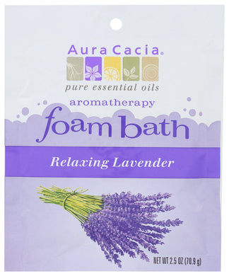 AROMATHERAPY FOAM BATH AURA CACIA RELAXING LAVENDER AROMATHERAPY FOAM BATH, 2.5 OZ. PACKET '051381885793