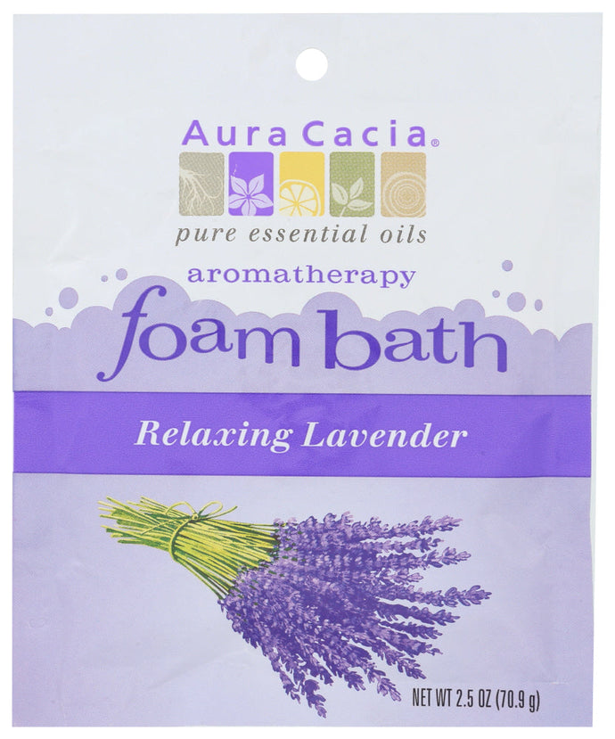 AROMATHERAPY FOAM BATH AURA CACIA RELAXING LAVENDER AROMATHERAPY FOAM BATH, 2.5 OZ. PACKET '051381885793