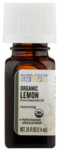 ESSENTIAL OIL AC FZ LEMON ORGANIC   .25 FZ  '051381908102