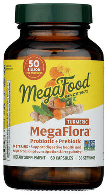 MEGAFLORA PROBIOTIC WITH TURMERIC 50 BILLION (60CT)  '051494100233
