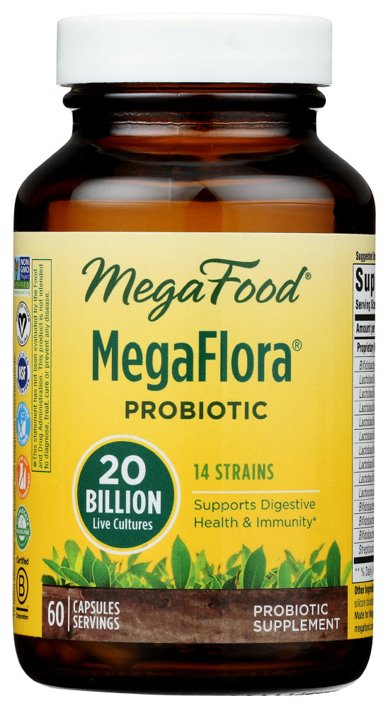MEGAFLORA PROBIOTIC 20 BILLION (60CT)  '051494102046