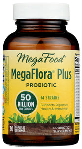 PROBIOTIC MEGAFOOD MEGAFLORA+ 30CAP   '051494102176