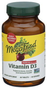 D3 2000IU MEGAFOOD 60CAP   '051494102213