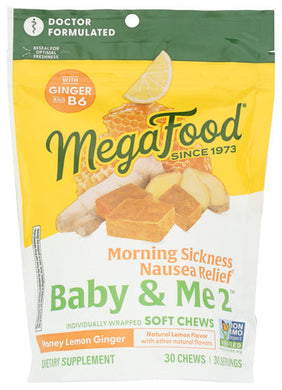 NAUSEA RELIEF MEGAFOOD CHEWS   '051494103975