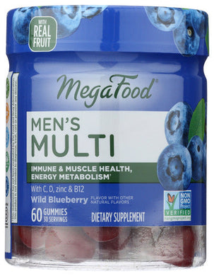 MENS MULTI MEGAFOOD GUMMIES BLUEBER   '051494104354
